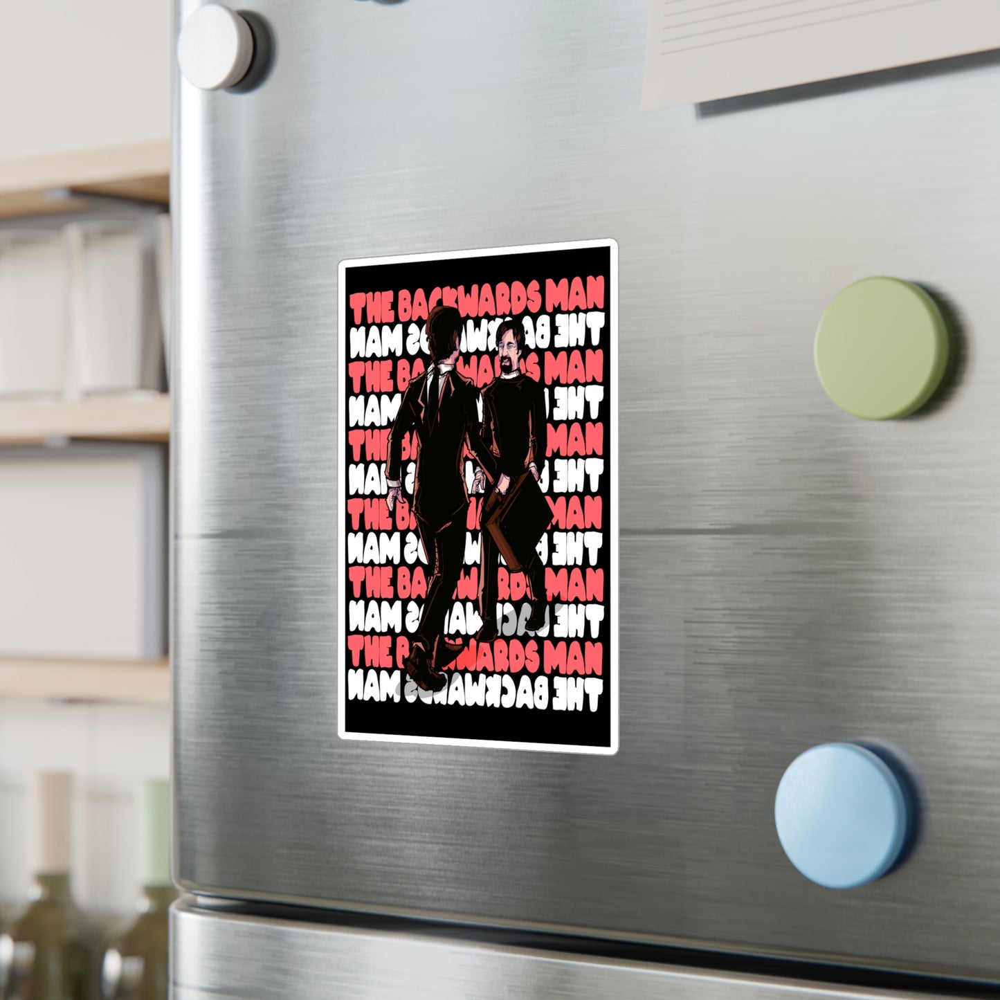 The Backwards Man Kiss-Cut Vinyl Decal