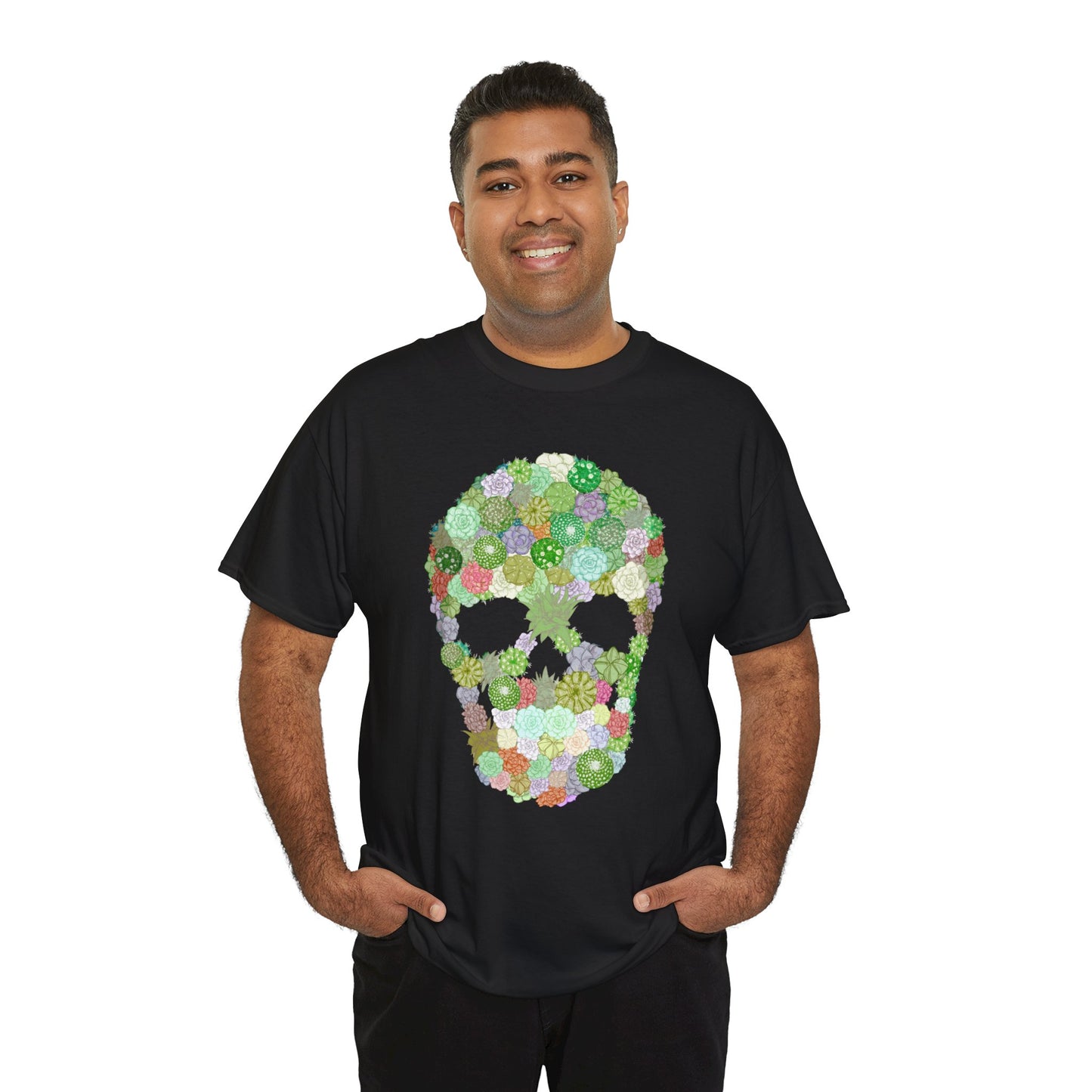 Succulent Skull Unisex Heavy Cotton Tee
