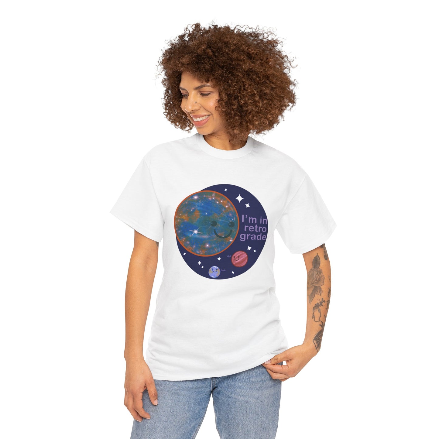 Mercury In Retrograde Unisex Heavy Cotton Tee