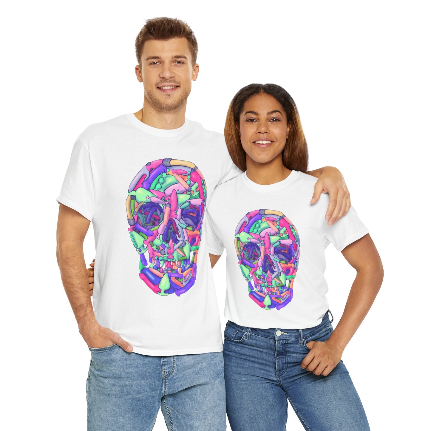 Sex Toy Skull Unisex Heavy Cotton Tee