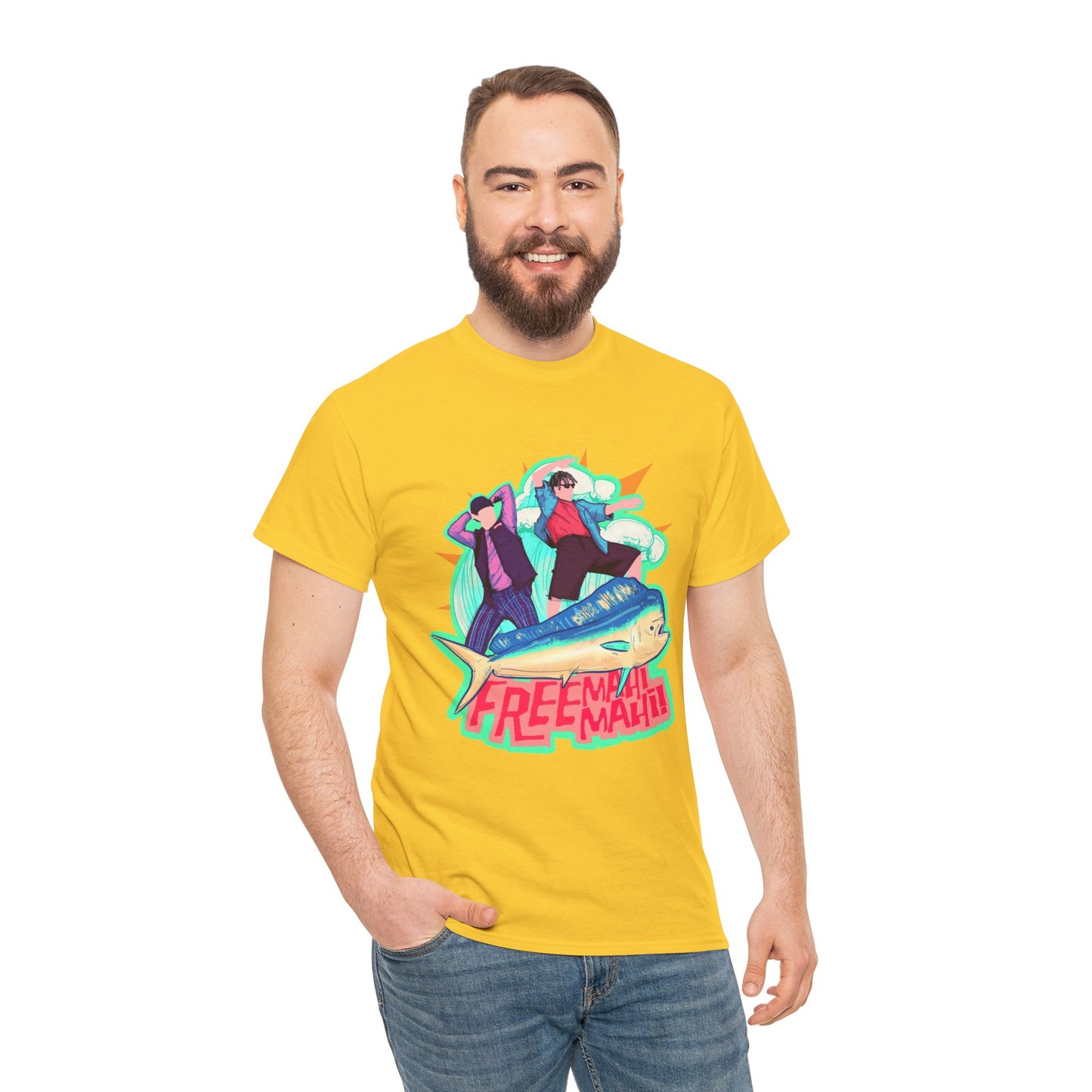 Free Mahi Mahi Unisex Heavy Cotton Tee