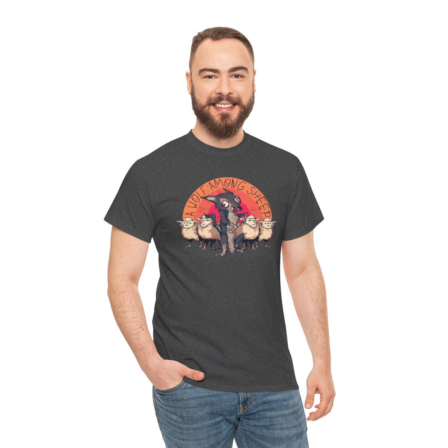 A Wolf Among Sheep Unisex Heavy Cotton Tee