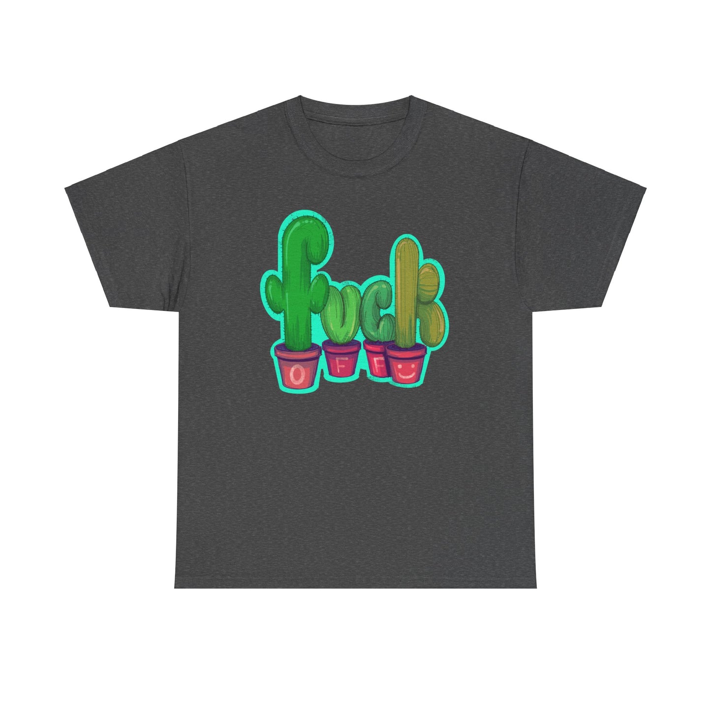 Rude Succulents Unisex Heavy Cotton Tee