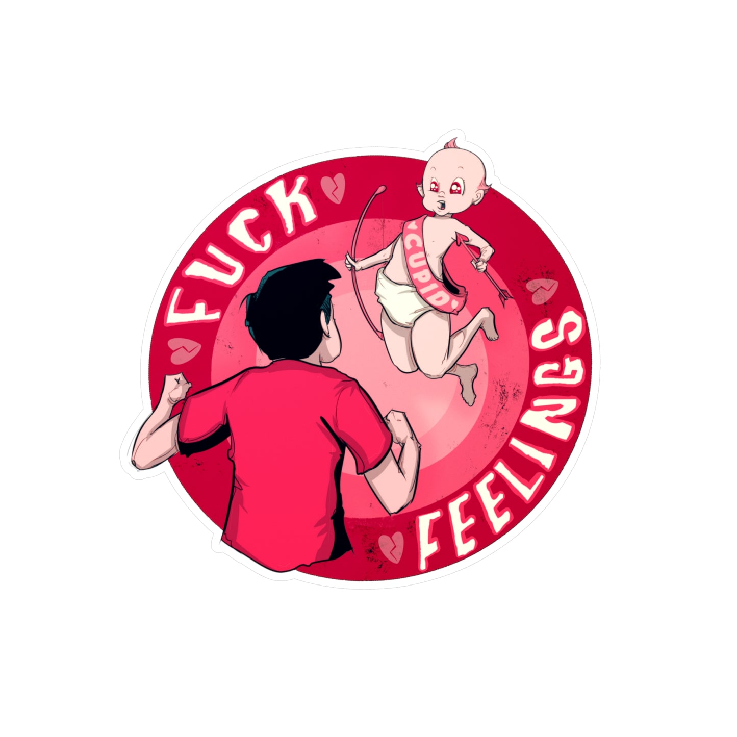 Fuck Feelings Kiss-Cut Vinyl Decal