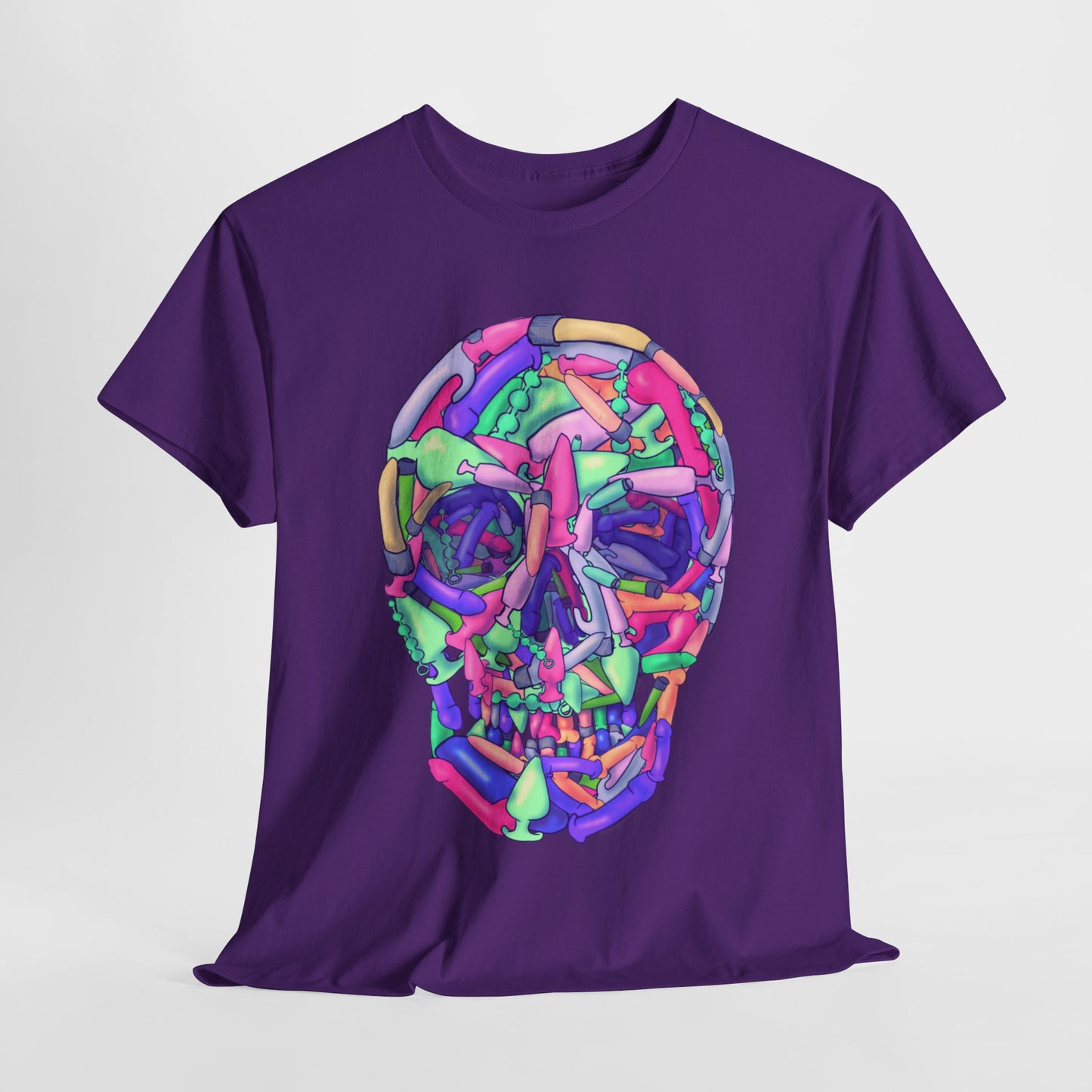 Sex Toy Skull Unisex Heavy Cotton Tee