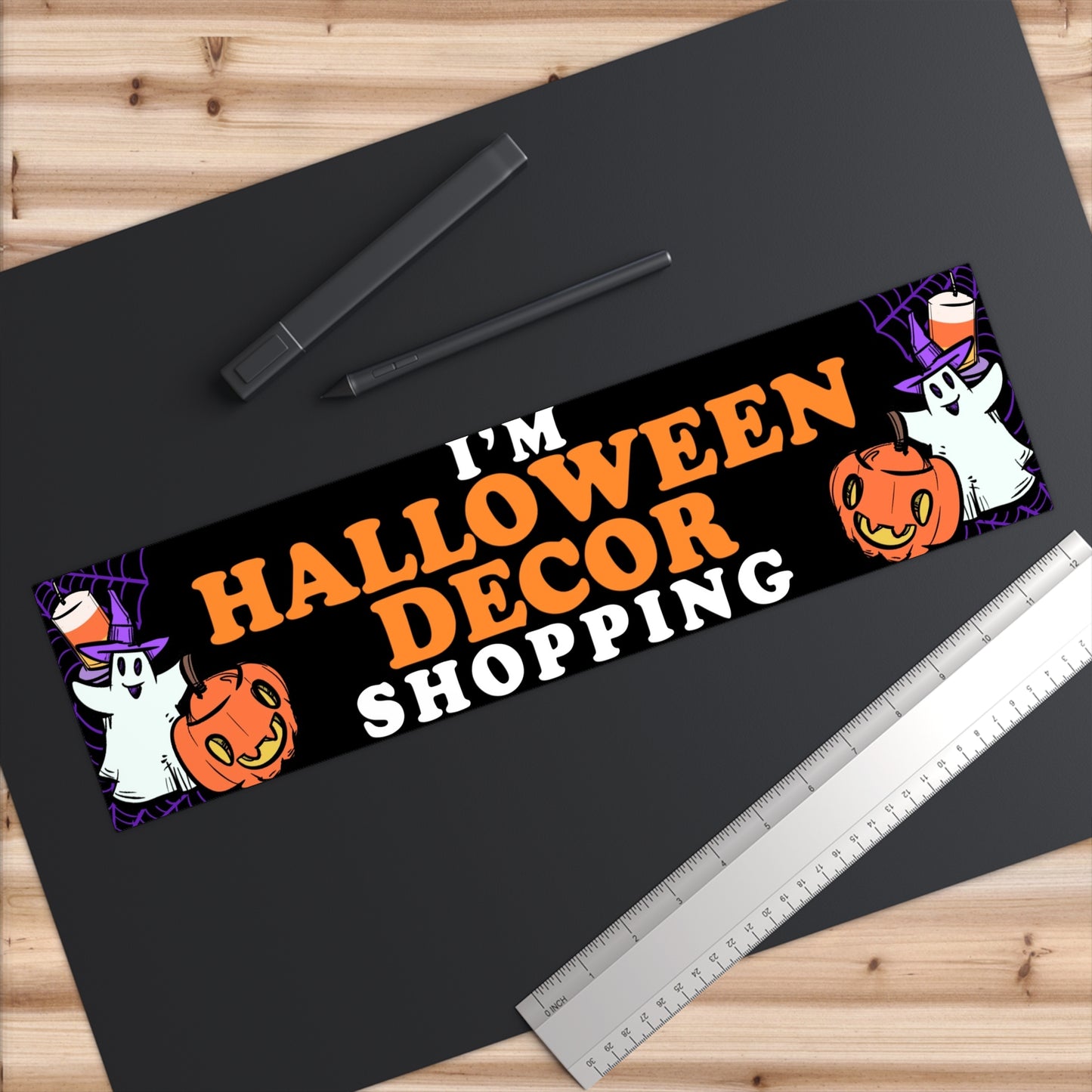 Halloween Decor Shopping Bumper Stickers