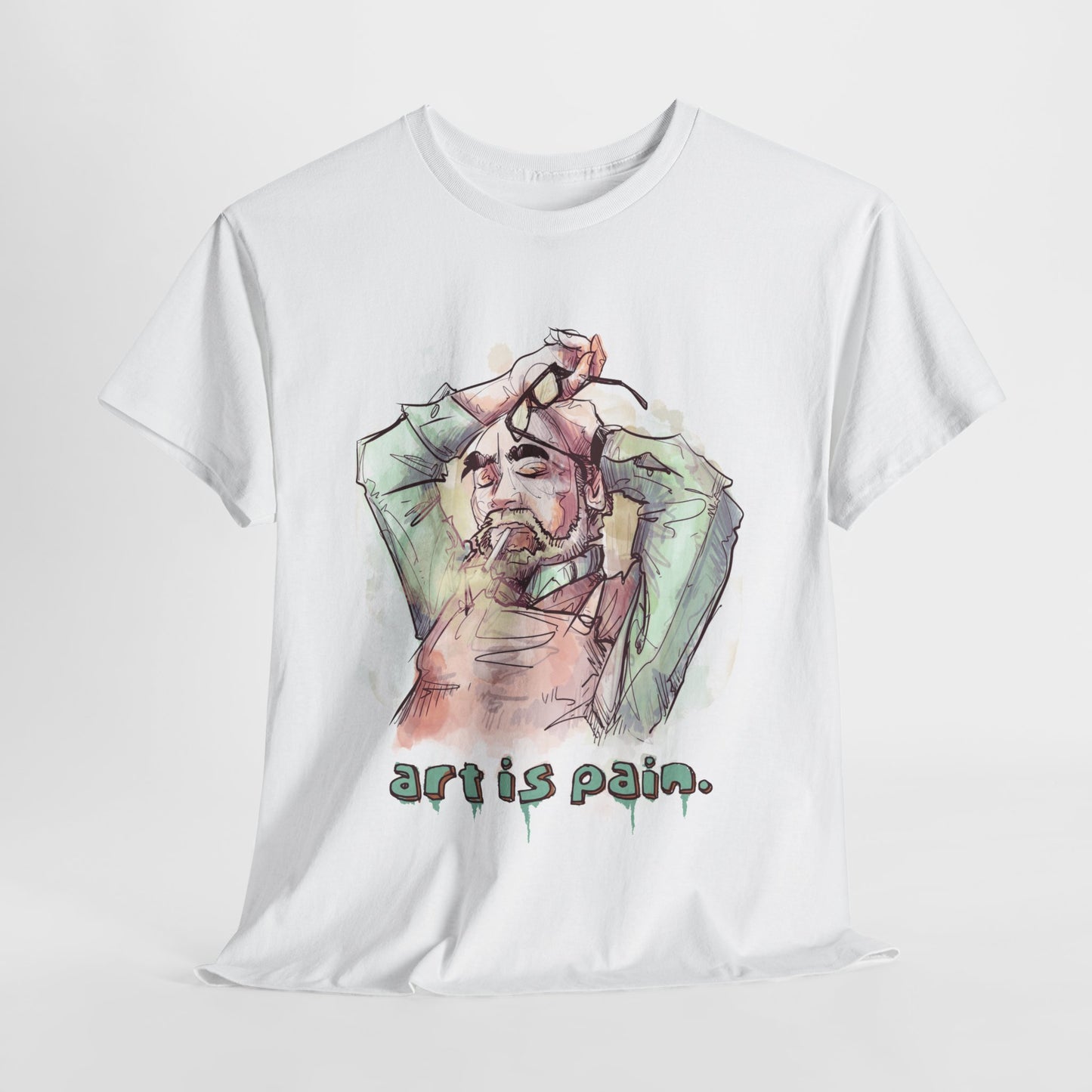 Art Is Pain Unisex Heavy Cotton Tee