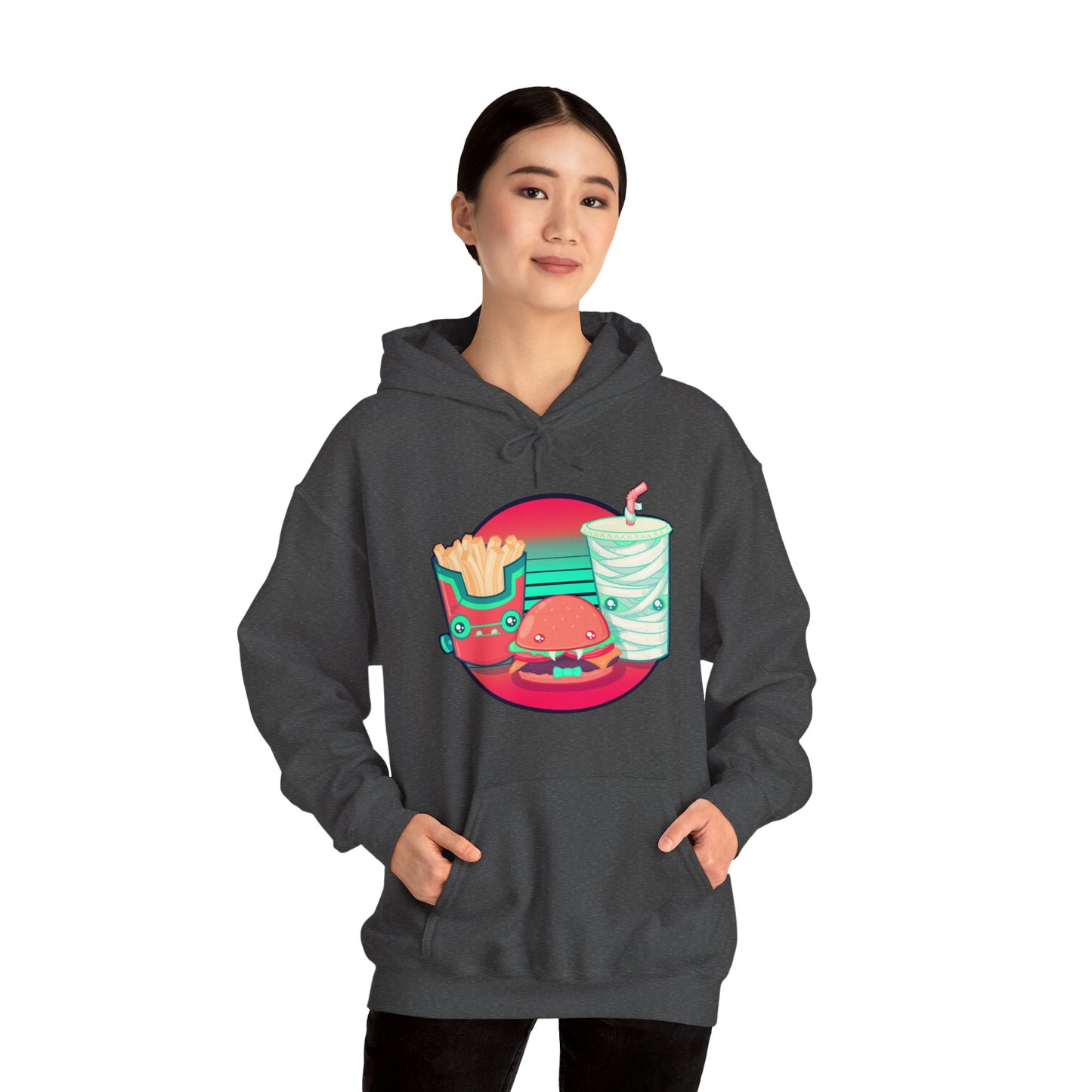 Spooky Fast Food Unisex Heavy Blend Hooded Sweatshirt