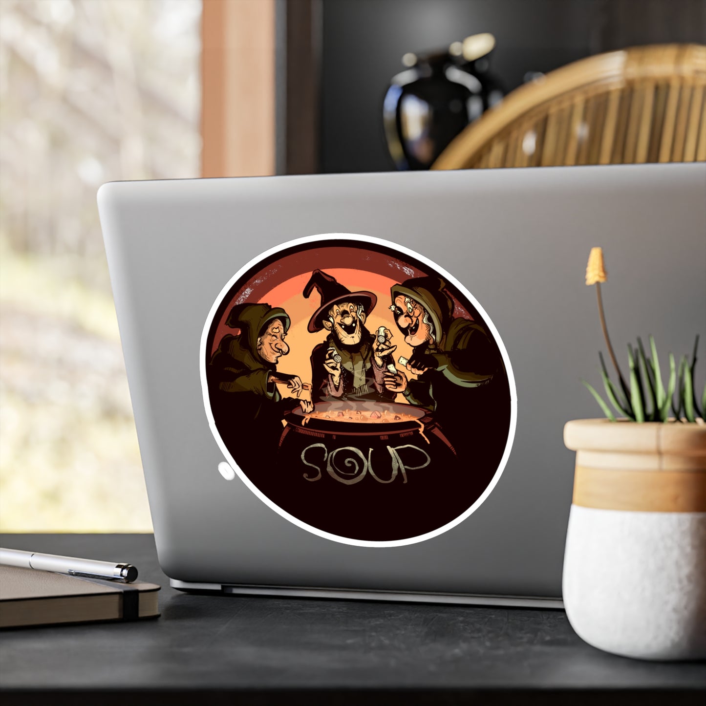 Soup Witches Kiss-Cut Vinyl Decal