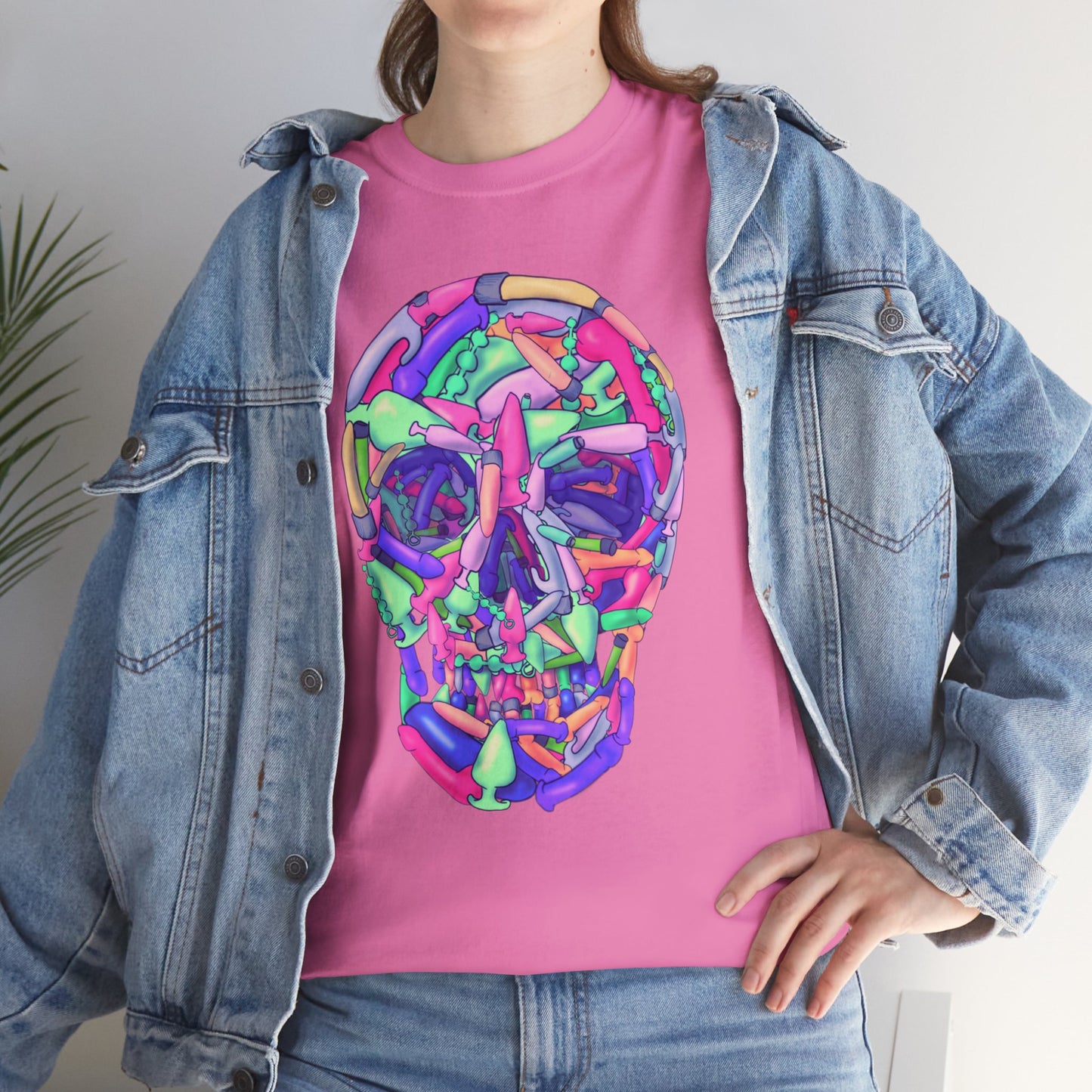 Sex Toy Skull Unisex Heavy Cotton Tee