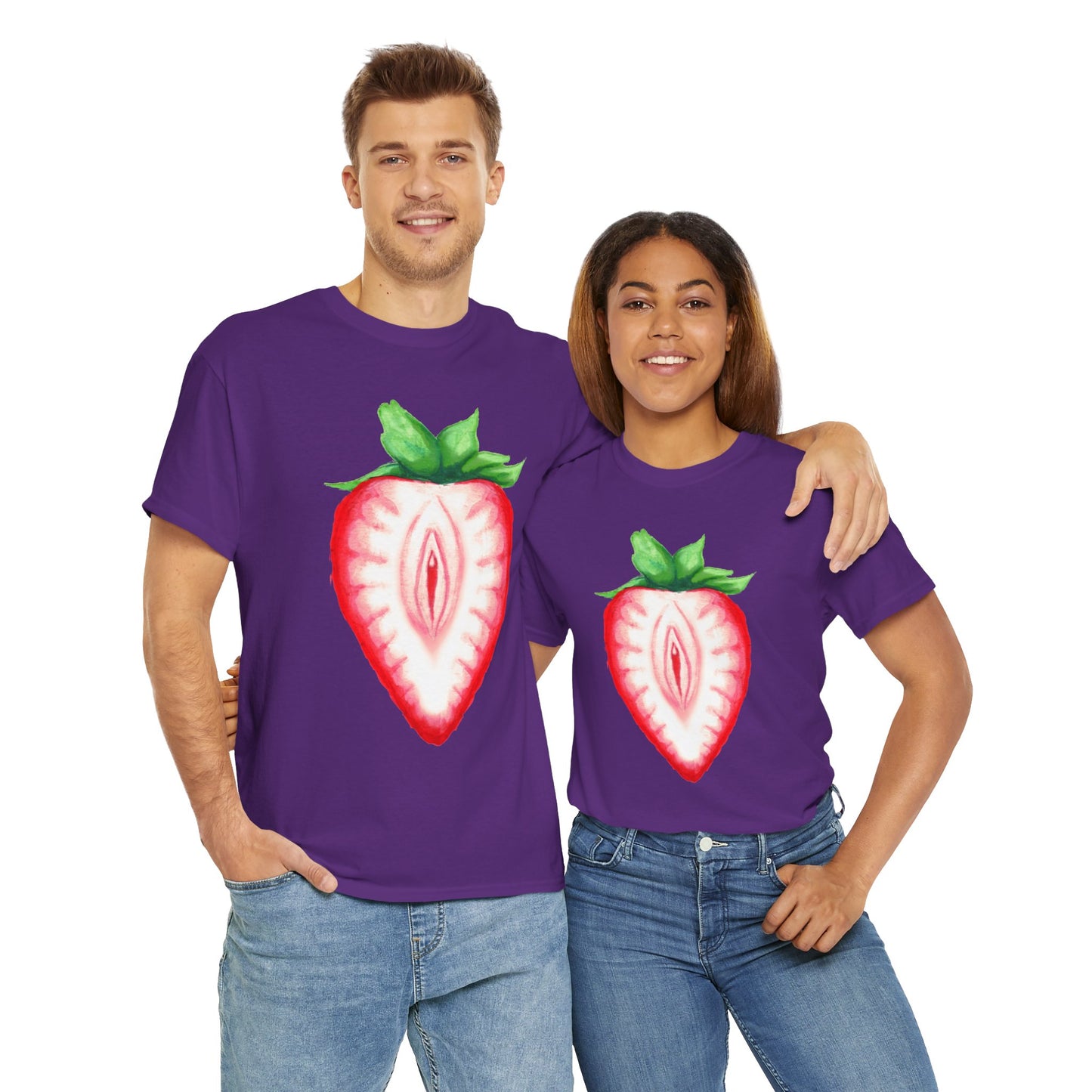 Juicy Strawberry Unisex Heavy Cotton Tee