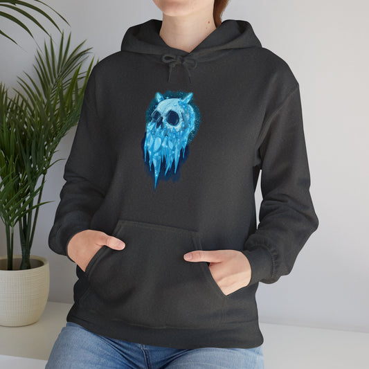 Elemental Skull Ice Unisex Heavy Blend Hooded Sweatshirt