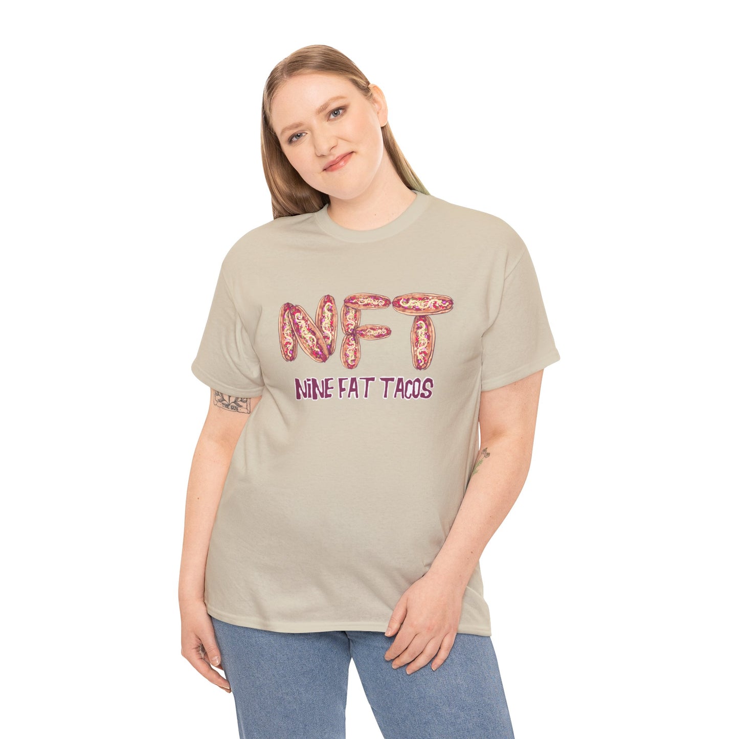 Nine Fat Tacos Unisex Heavy Cotton Tee