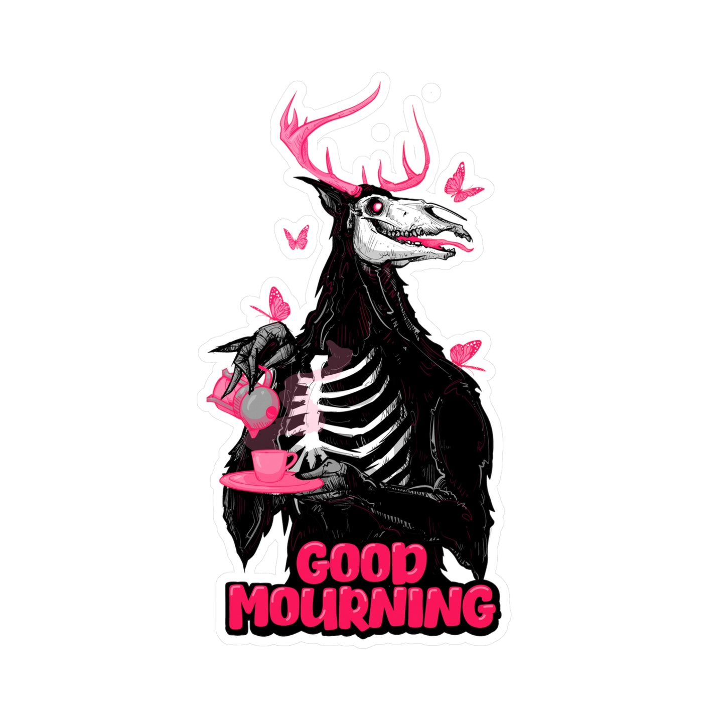 Good Mourning Kiss-Cut Vinyl Decal