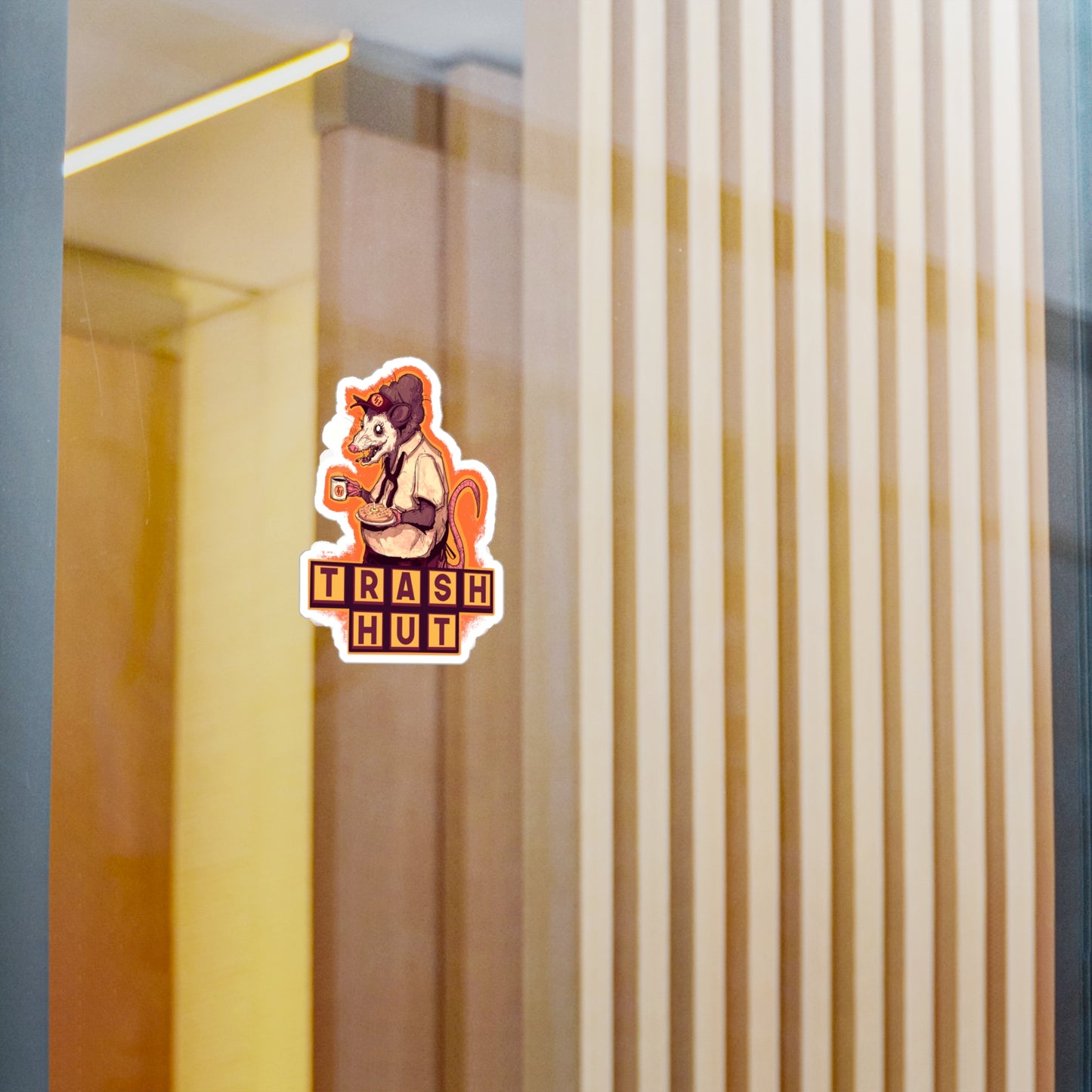 Trash Hut Kiss-Cut Vinyl Decal