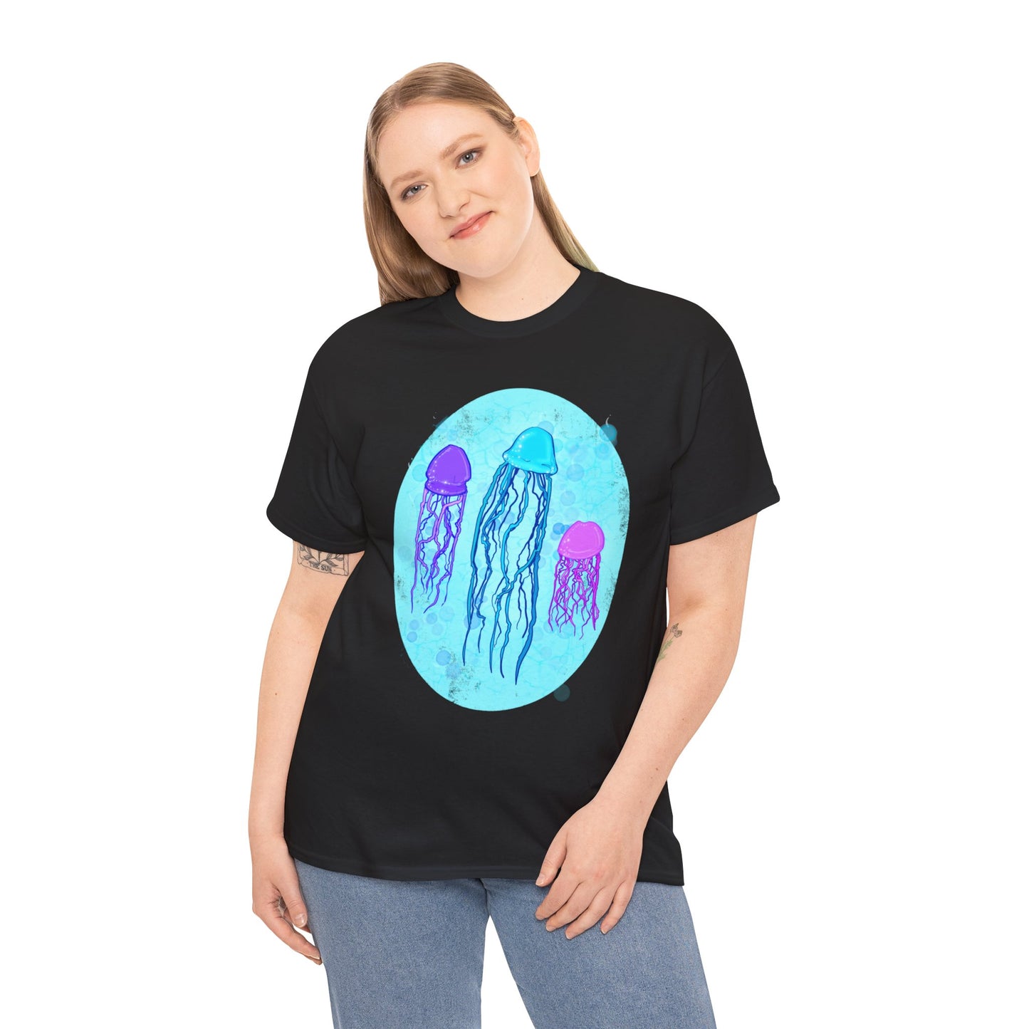 Jellyfish Varieties Unisex Heavy Cotton Tee