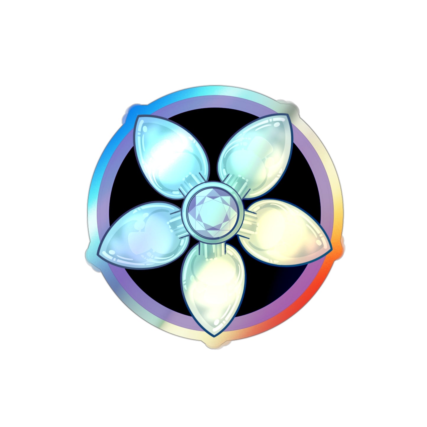 Butt Plug Pentagram Holographic Die-cut Stickers