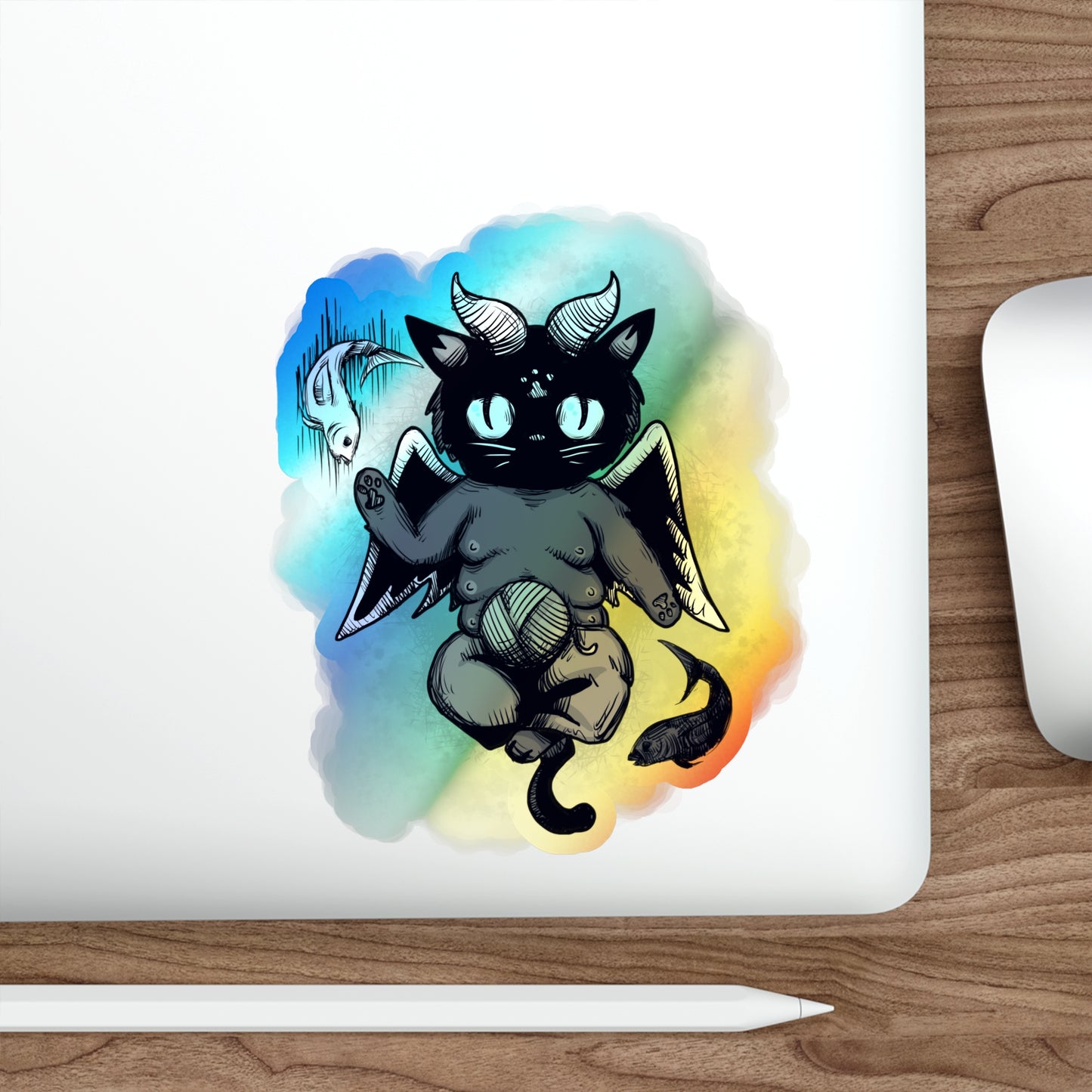 Baphocat Holographic Die-cut Stickers