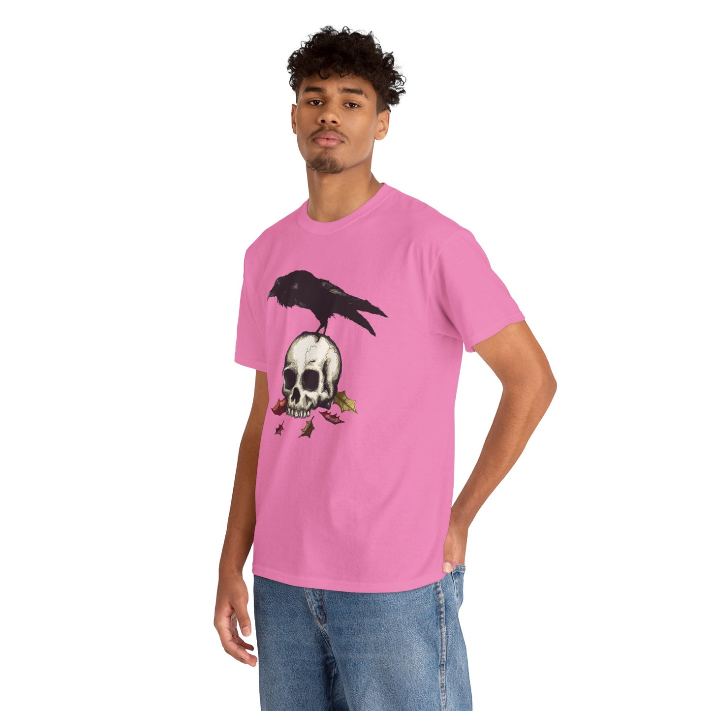Crow Skull Unisex Heavy Cotton Tee