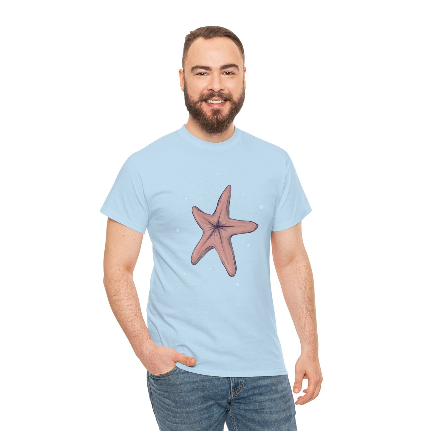 Chocolate Starfish Unisex Heavy Cotton Tee