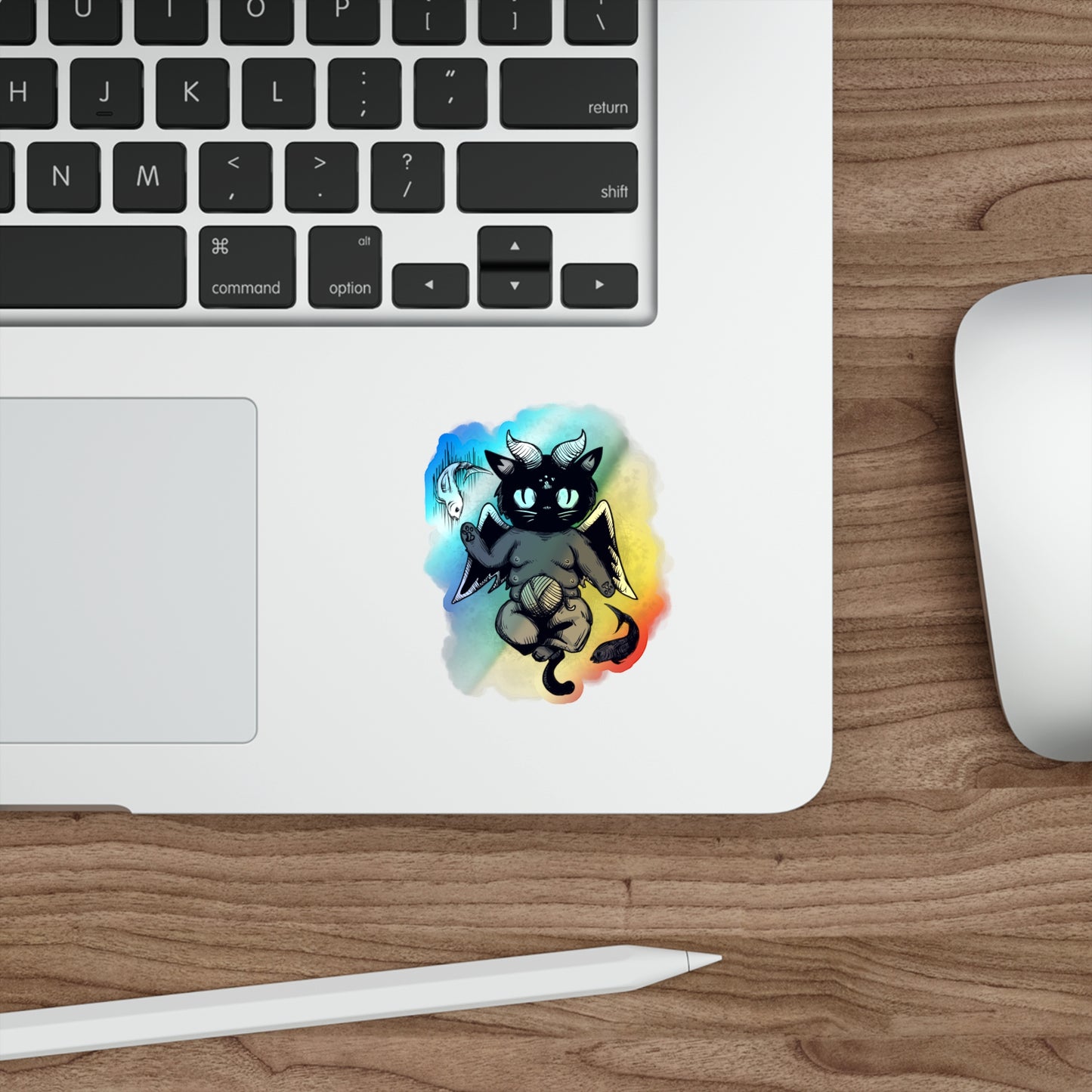 Baphocat Holographic Die-cut Stickers