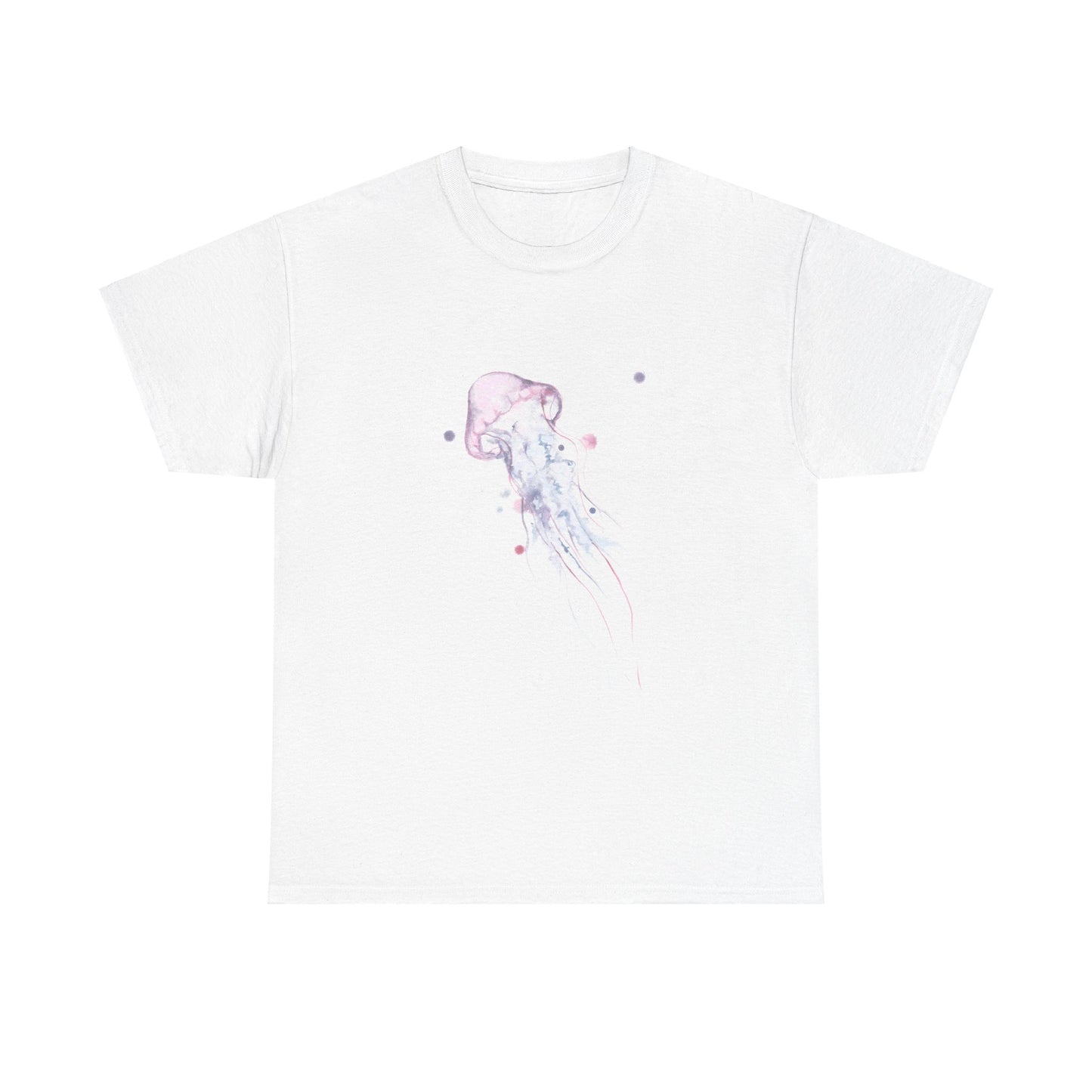 Jellyfish Watercolor Unisex Heavy Cotton Tee