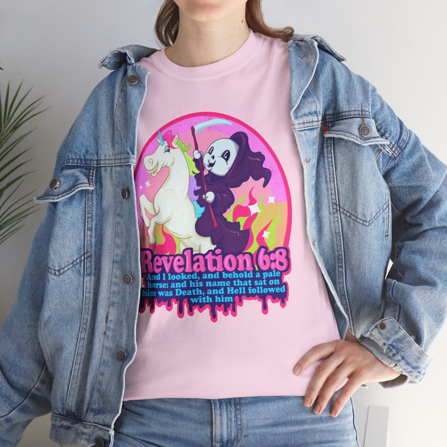 Revelation 6:8 Unisex Heavy Cotton Tee