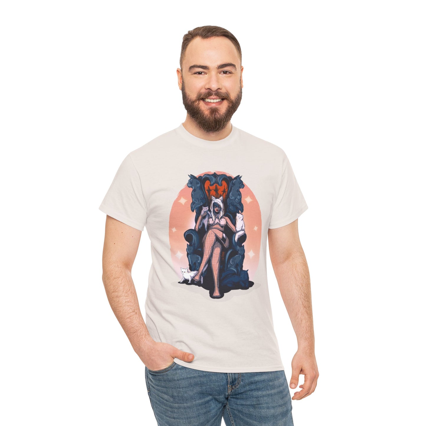 Kitty Queen Unisex Heavy Cotton Tee