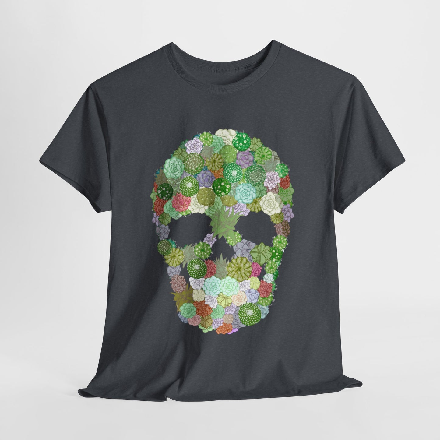 Succulent Skull Unisex Heavy Cotton Tee