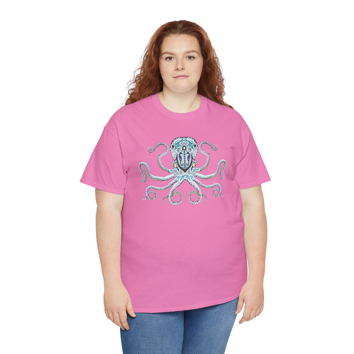 Octopus Sugar Skull Unisex Heavy Cotton Tee