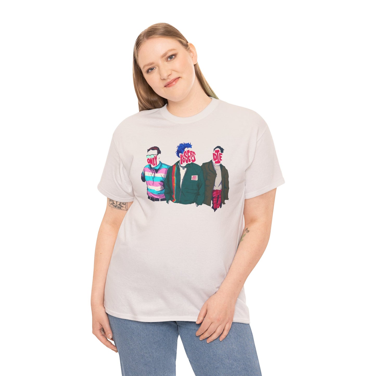 Only Posers Die Unisex Heavy Cotton Tee