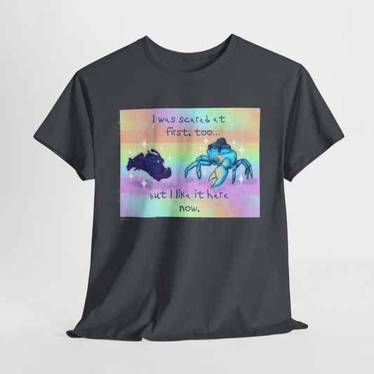 Ocean Rainbow Bridge Unisex Heavy Cotton Tee