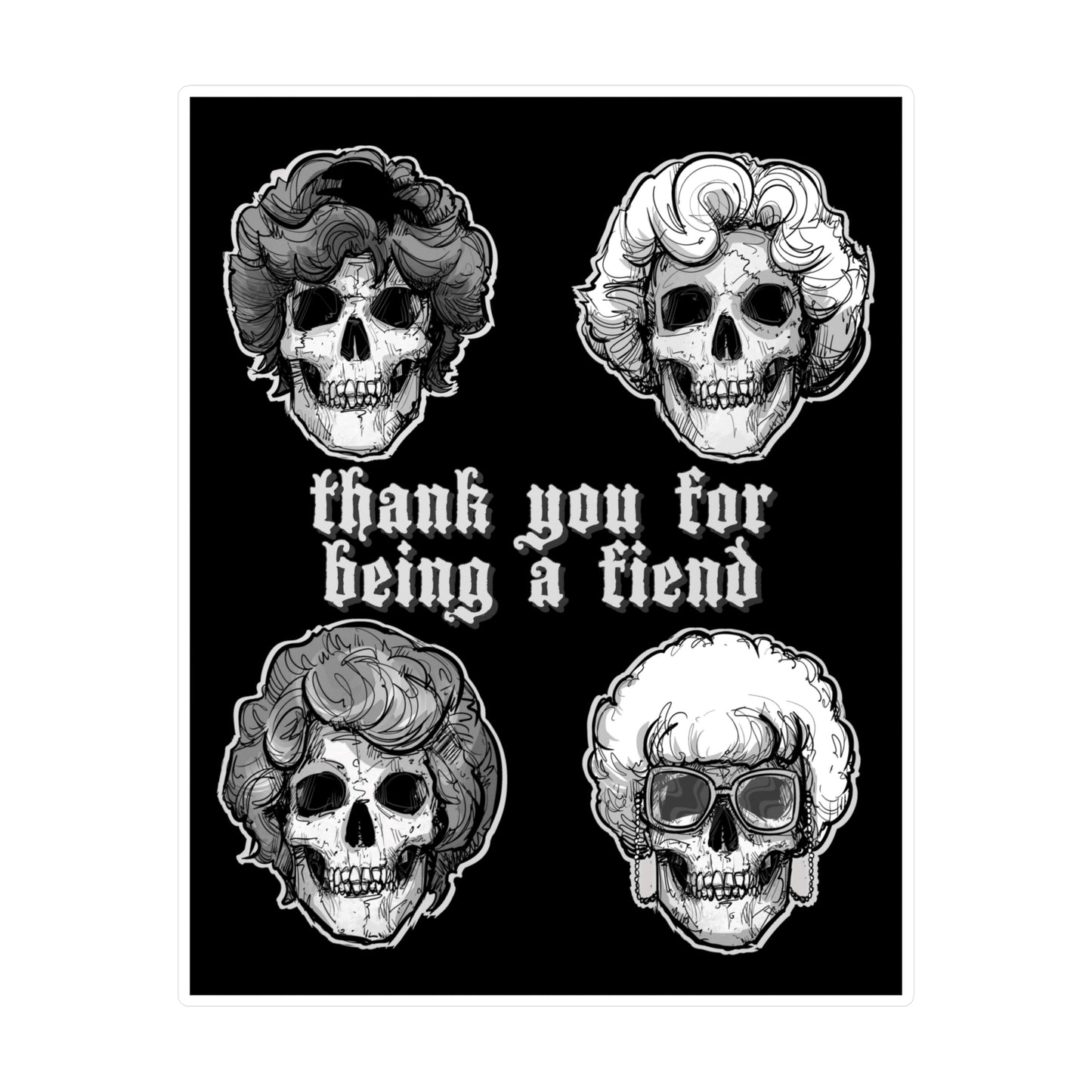 Gold Ghouls Kiss-Cut Vinyl Decal