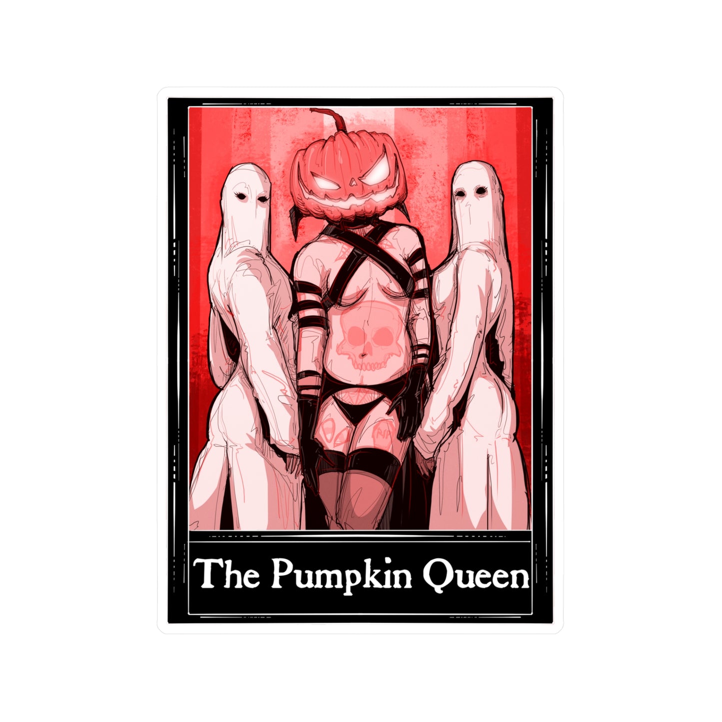 The Pumpkin Queen Tarot Kiss-Cut Vinyl Decal