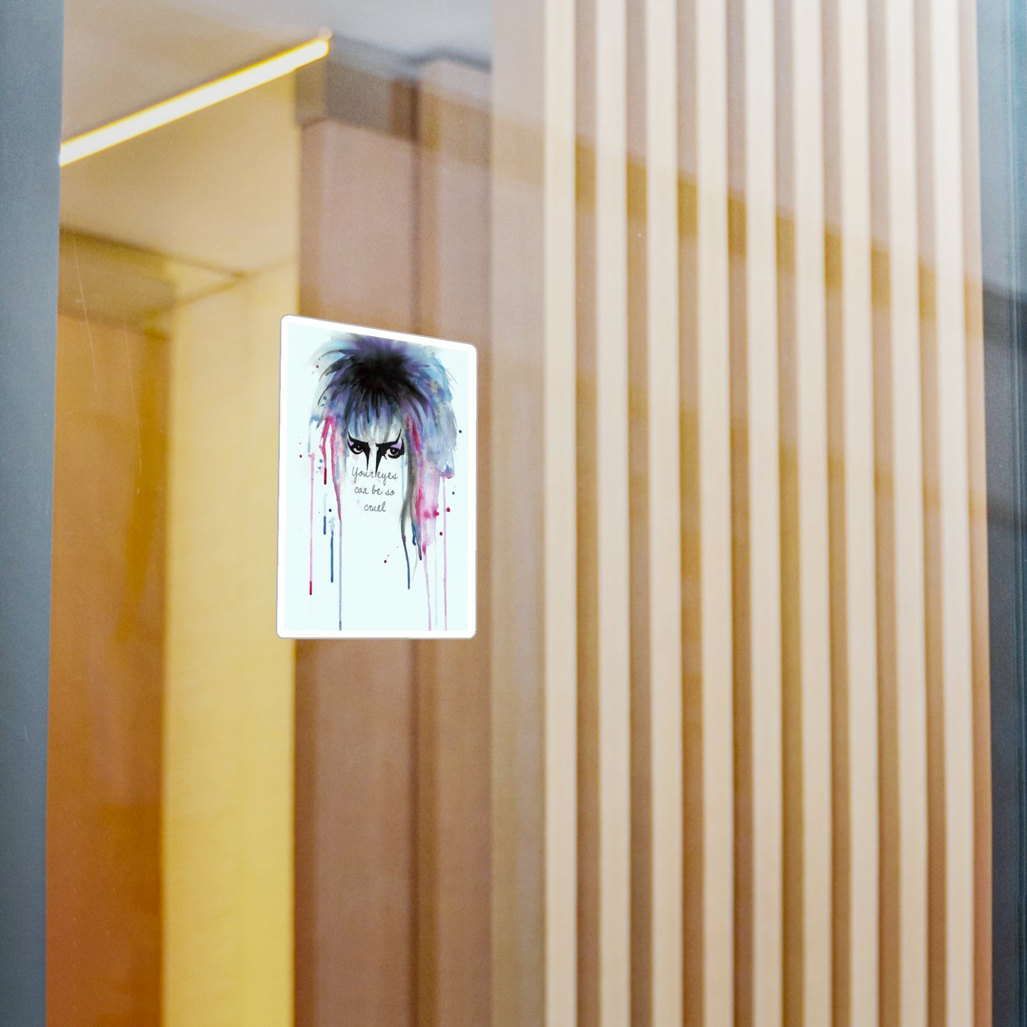 Your Eyes Can Be So Cruel Kiss-Cut Vinyl Decal