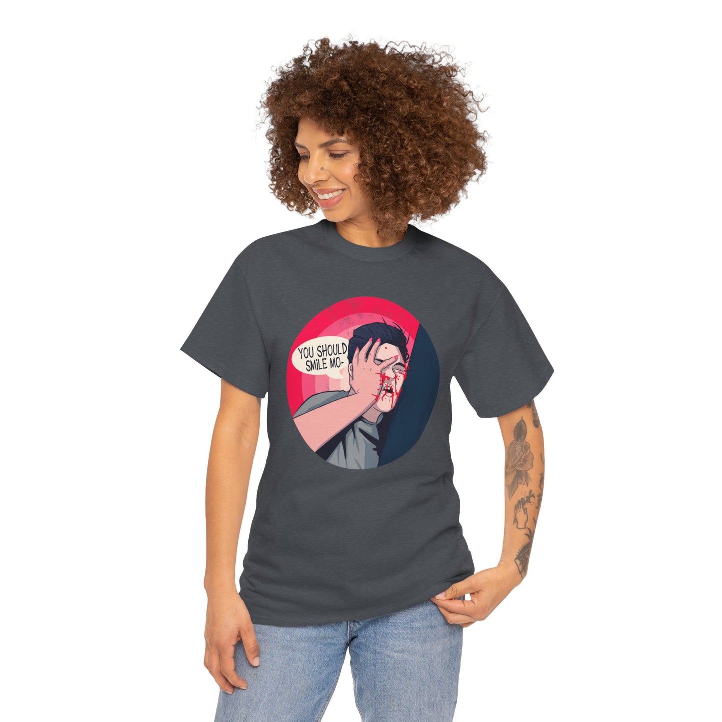 Smile Unisex Heavy Cotton Tee