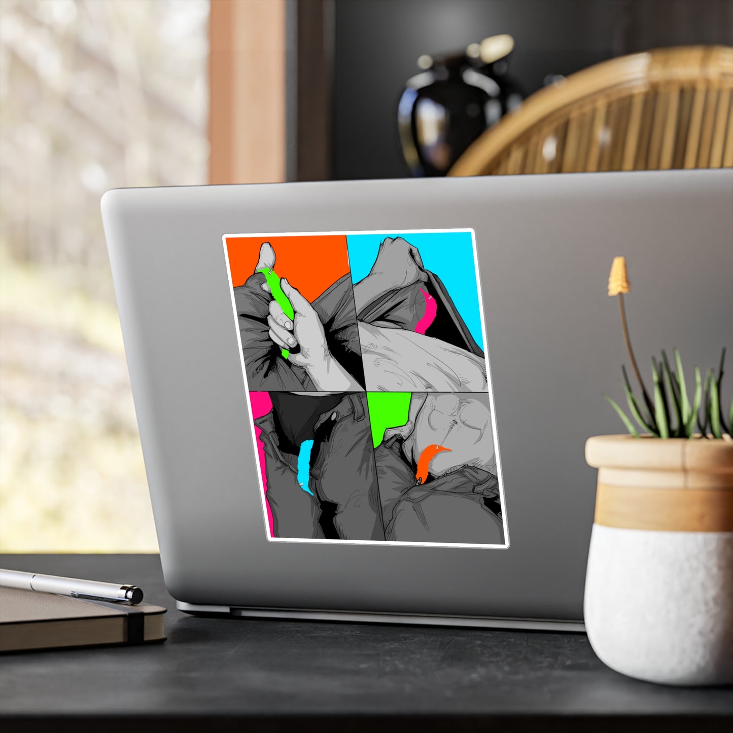 Worm Pics Kiss-Cut Vinyl Decal