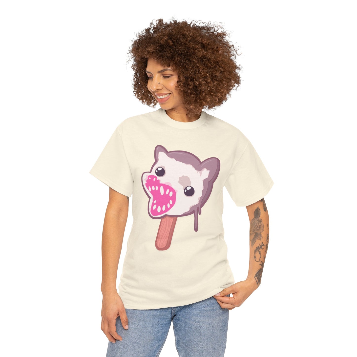 Opossum Popsicle Unisex Heavy Cotton Tee
