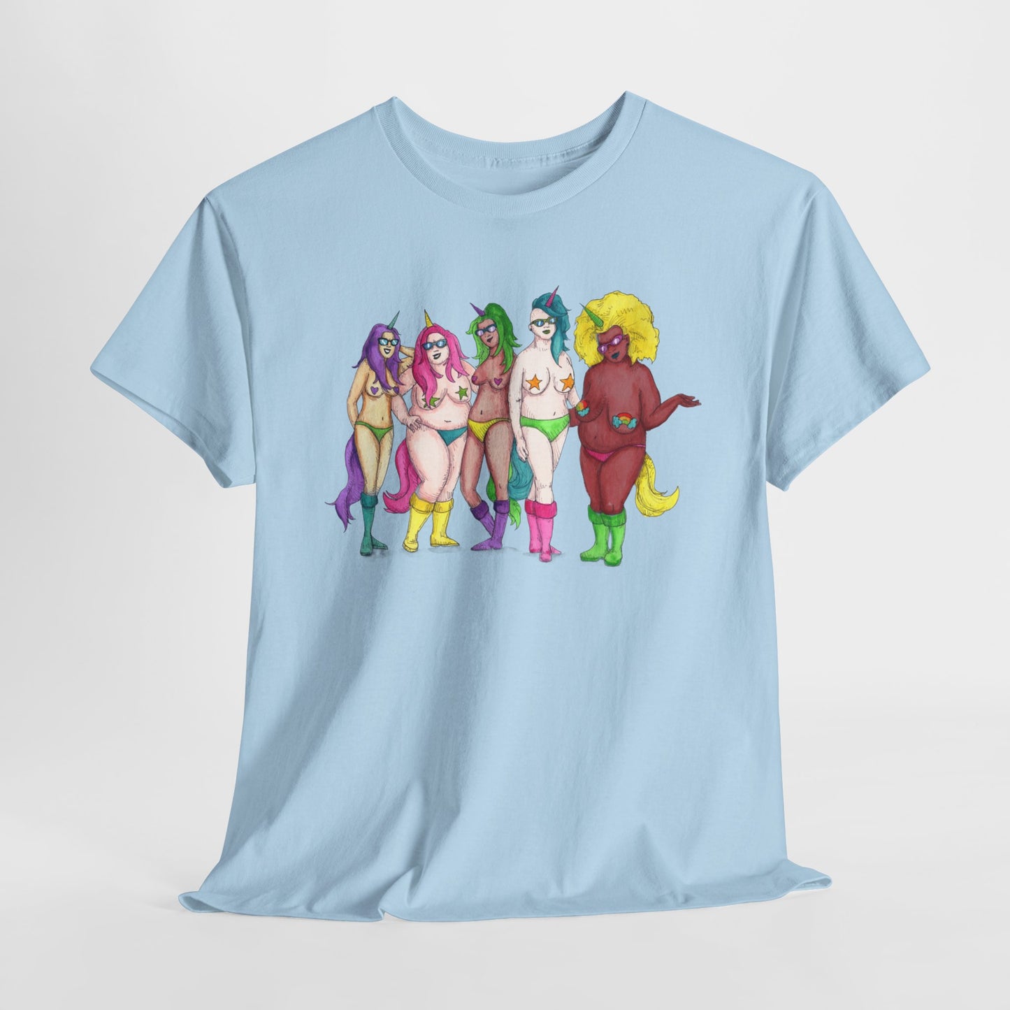 Unicorns Unisex Heavy Cotton Tee