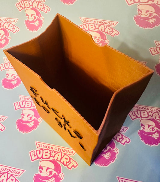 No Fucks To Give Sack 3D Printed Display