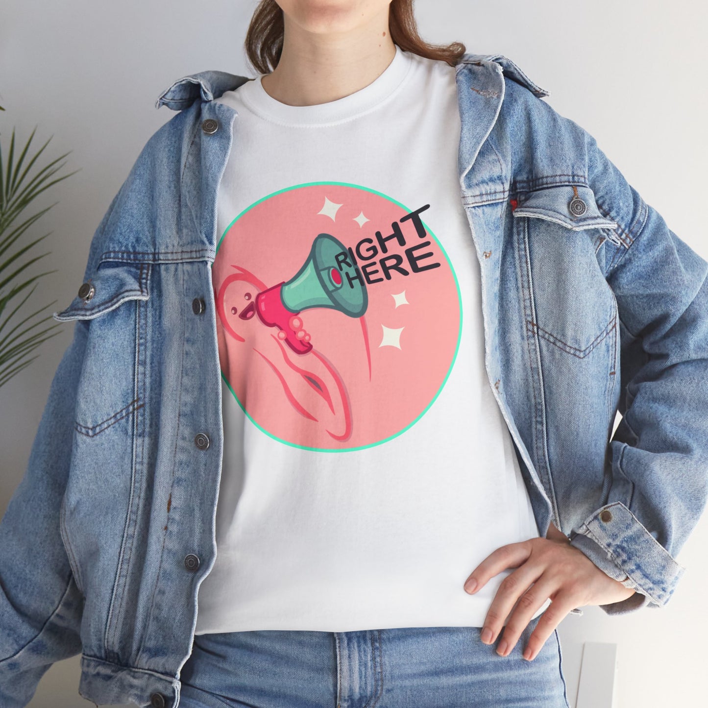 Right Here Unisex Heavy Cotton Tee