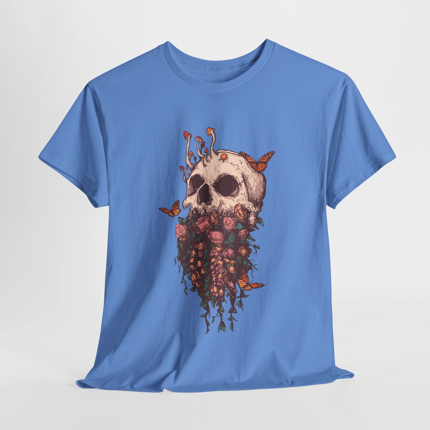 Elemental Skull Nature Unisex Heavy Cotton Tee