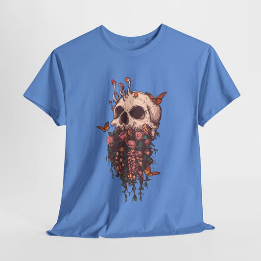 Elemental Skull Nature Unisex Heavy Cotton Tee