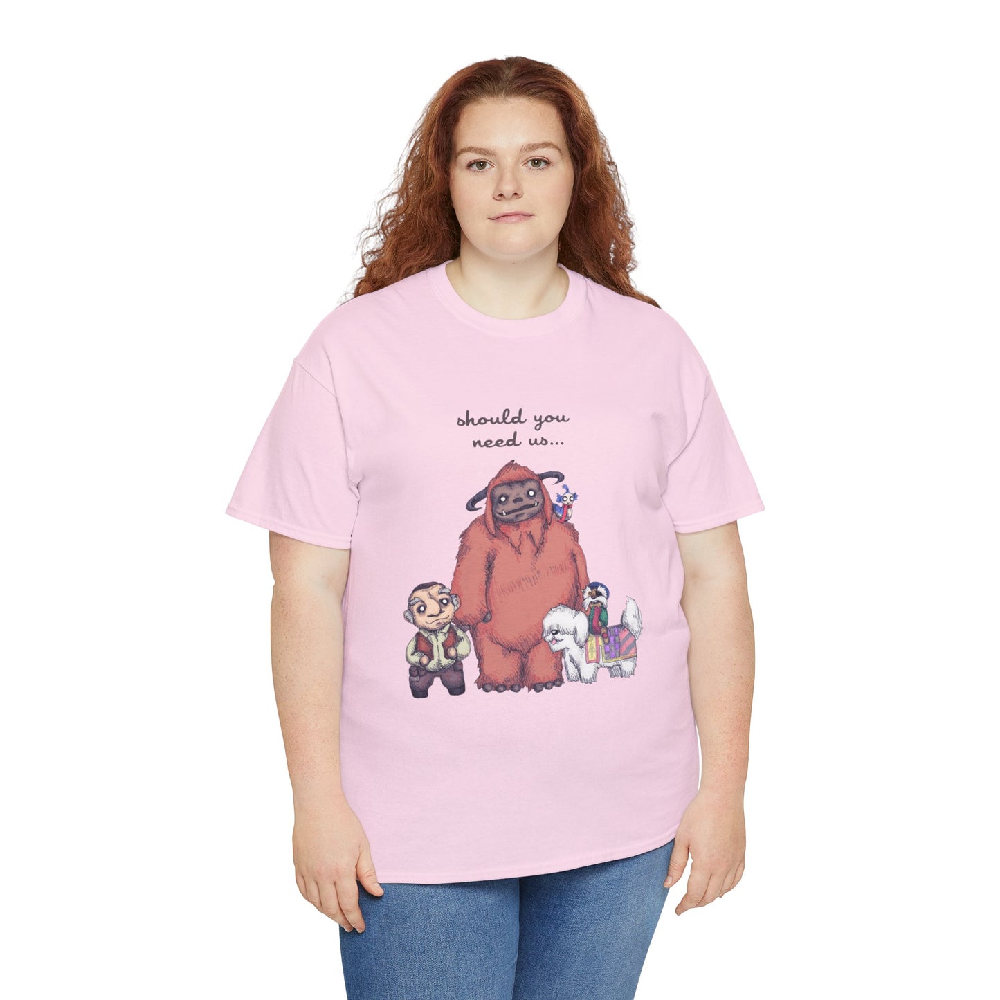 Should You Need Us Unisex Heavy Cotton Tee