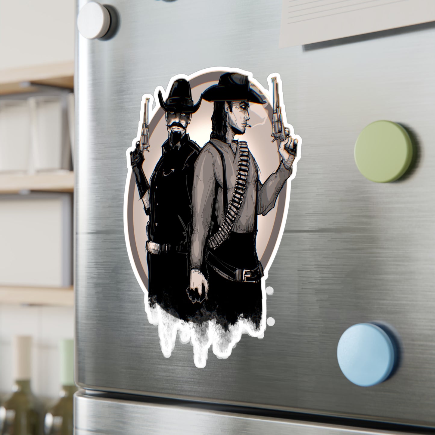 Bounty Hunter Lovers Kiss-Cut Vinyl Decal