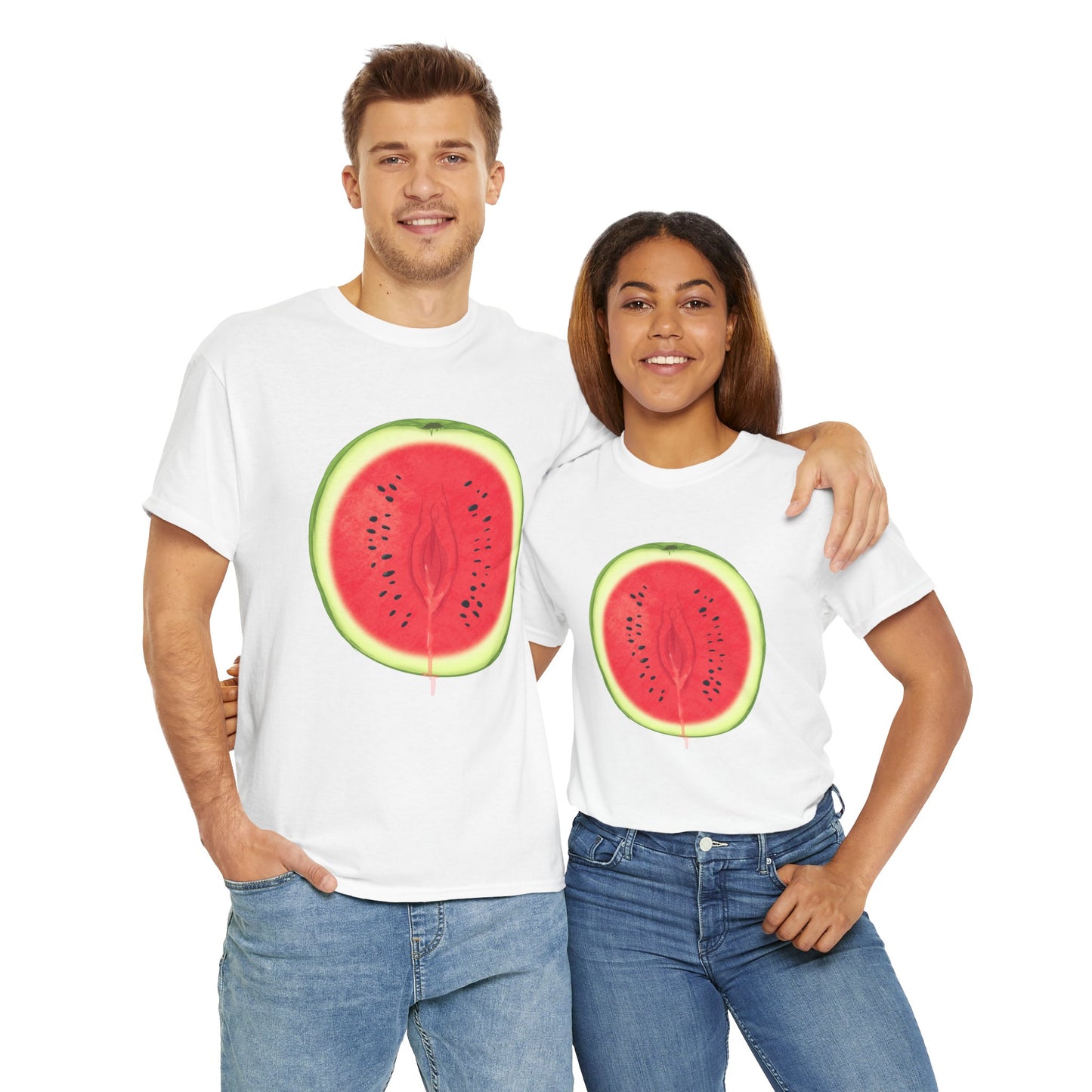 Juicy Watermelon Unisex Heavy Cotton Tee