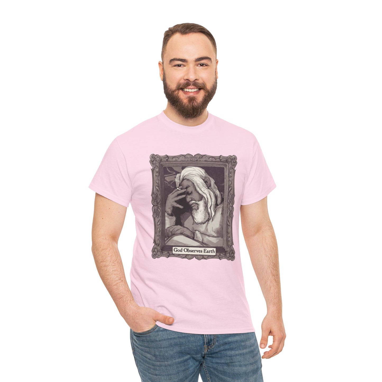 God Observes Earth Unisex Heavy Cotton Tee