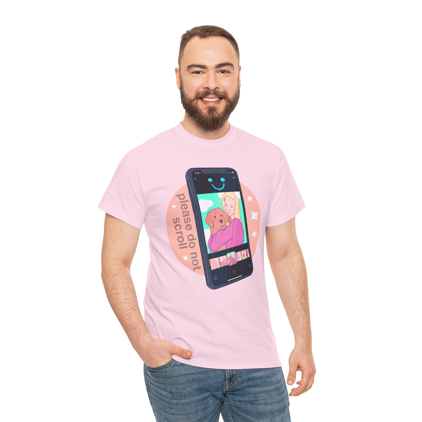 Don't Scroll Unisex Heavy Cotton Tee
