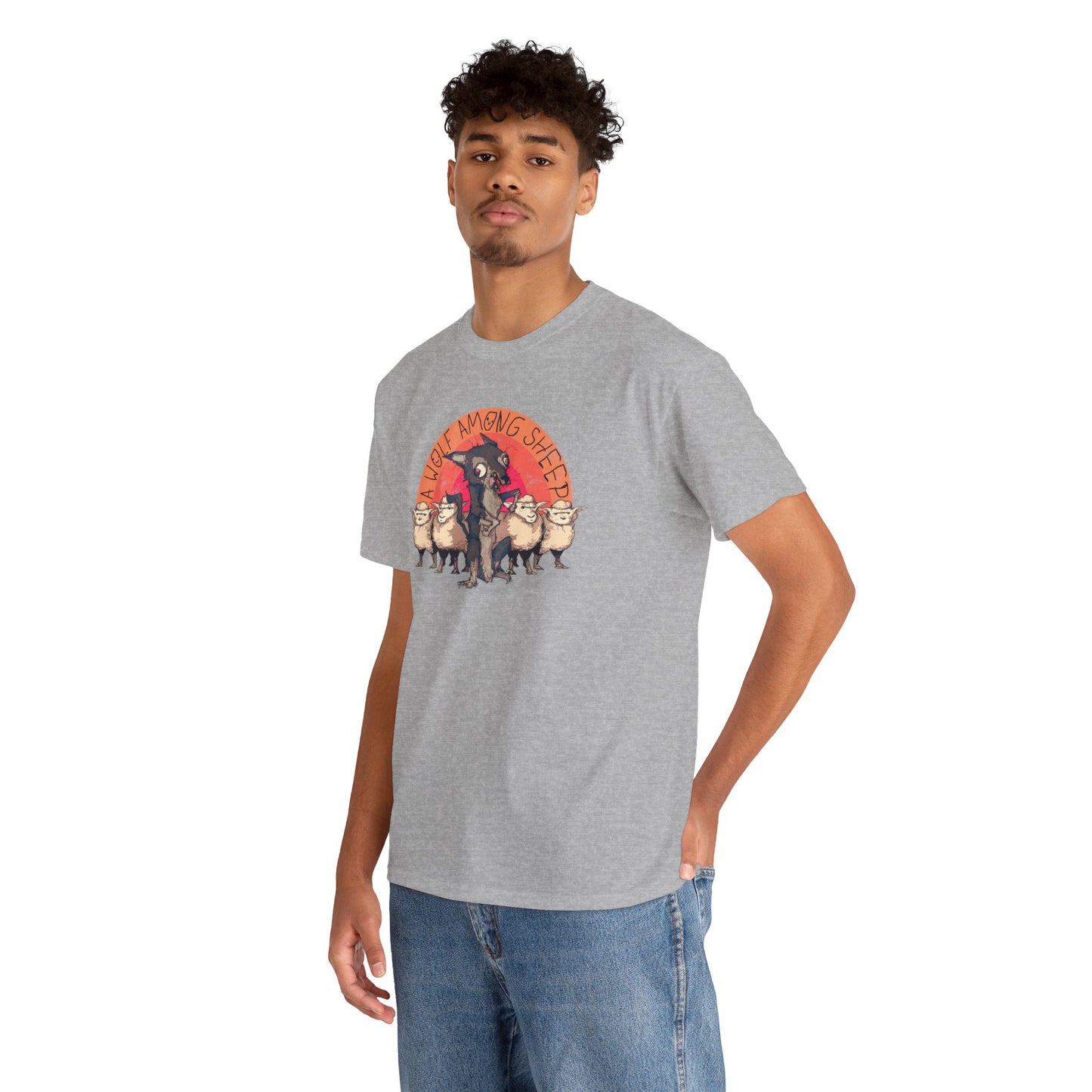 A Wolf Among Sheep Unisex Heavy Cotton Tee