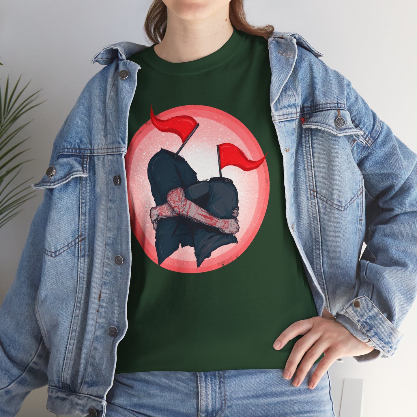 Red Flags Unisex Heavy Cotton Tee